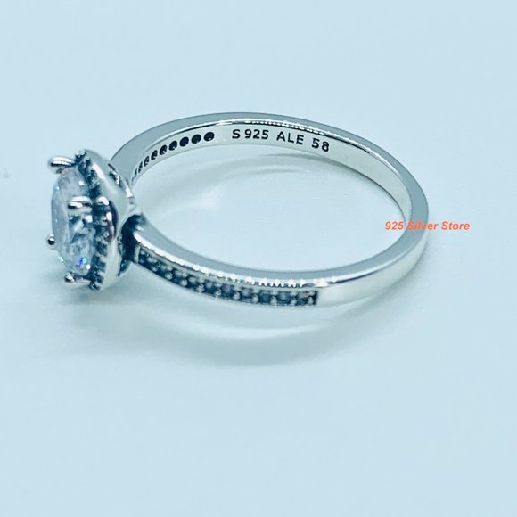 Brand NEW Pandora Round Sparkle Halo Ring 196250CZ - Picture 6 of 6